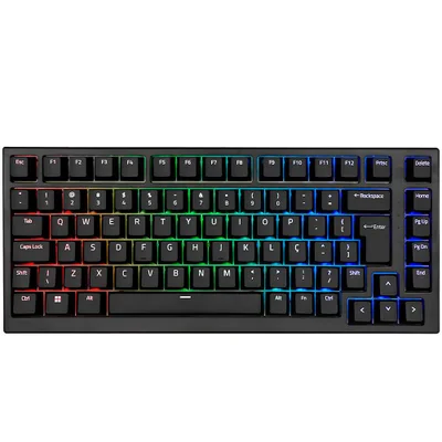 Teclado Mecânico Akko Mg75 Abnt2 Preto Switch Silver V3 Pro