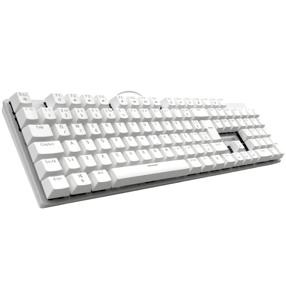 Imagem 4 de 4 do produto Teclado Mecânico Gamer Oex, Guardian, RGB, Switch Outemu Red, Abnt2, Branco, Numérico