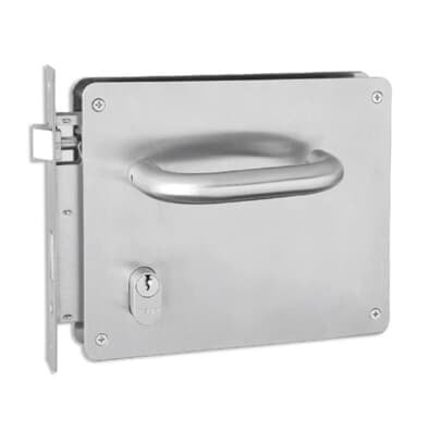 Fechadura Externa Mth101 Hospitalar Oswaldo Cruz 55mm Aço Inox Escovado Haga
