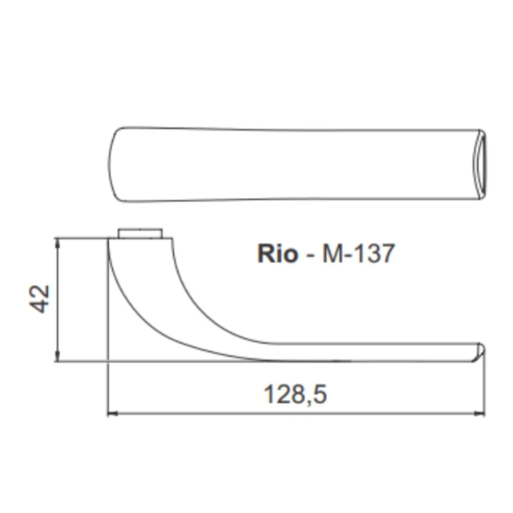 Imagem 4 de 5 do produto Fechadura Rio Antioxy Externa Multiponto 55mm Roseta 529 i304 M317 Cromado Haga