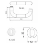 Fechadura Externa Th-m101 R528 Aço Inox Escovado 55mm Haga
