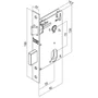 Fechadura Externa Th-m101 R528 Aço Inox Escovado 55mm Haga