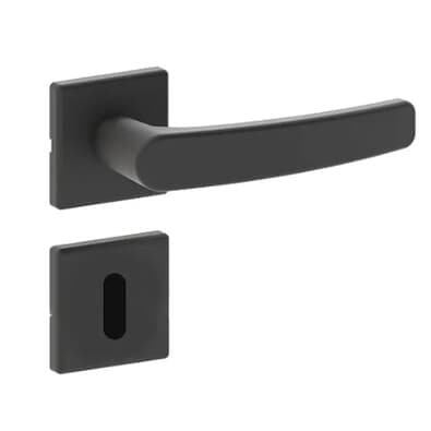 Fechadura Nano Interna Roseta 520 Quadrada M139 40mm Preta Haga