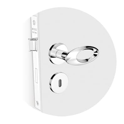 Fechadura Open Golf Interna 40mm Ros22 Cromado (40x53) Soprano