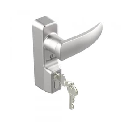 Fechadura Para Barra Antipanico 5124 Prata Soprano