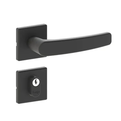Fechadura Nano Externa Roseta 520 Quadrada M139 40mm Preta Haga — foto 2