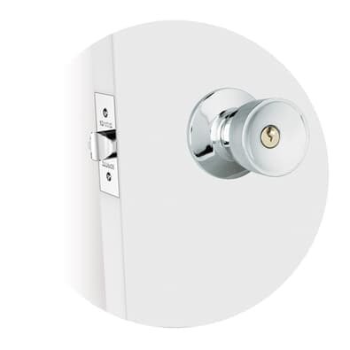 Fechadura Para Porta Divisória Tubular Tulipa Externa Inox Polido 90mm A 100mm  (br90/100 Py) Soprano