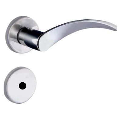 Fechadura Onda Banheiro 4133 Roseta Cromada 40mm Aliança