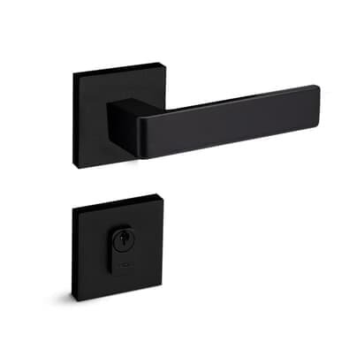 Fechadura Modena Externa 529-55pe Rq2 Ept Preto Textura 55mm Pado