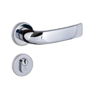 Fechadura Galaxy Externa 4181 Cromada Roseta 40mm Aliança