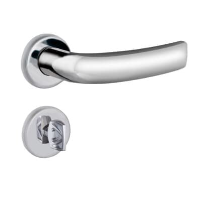 Fechadura Galaxy Banheiro 4183 Cromado Roseta 40mm Aliança