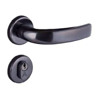 Fechadura Galaxy Externa 4181 Roseta 40mm Preta Aliança
