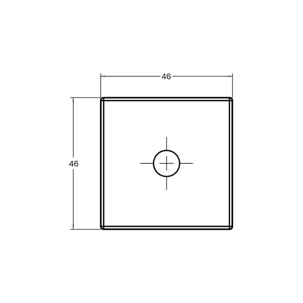 Imagem 2 de 3 do produto Fechadura F2000 Trava De Segurança Tetra Chave Roseta Quadrada Escovada 40mm Aliança