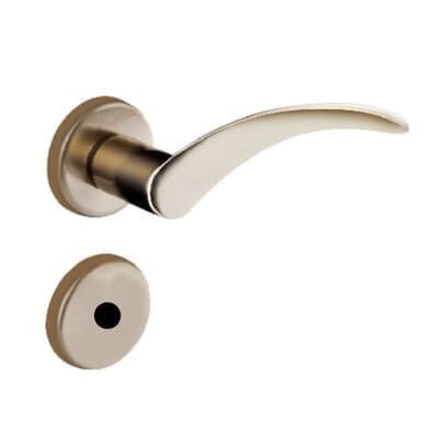 Fechadura Onda Banheiro 4133 Roseta Bronze Latonado  40mm Aliança