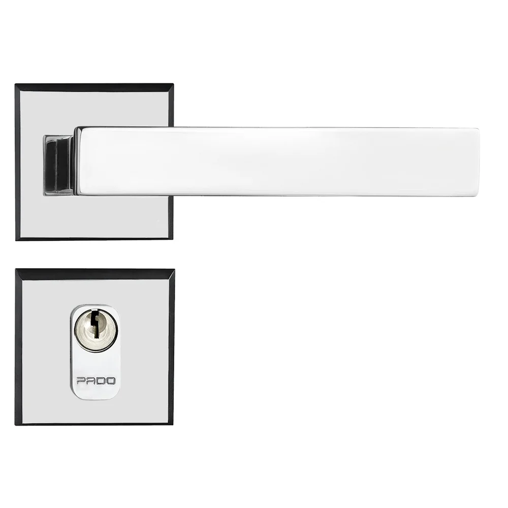 Imagem 2 de 5 do produto Fechadura Retro Externa 40mm Roseta Cromada Rq3 411-40pe Ctl-55 Cr Pado