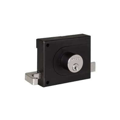 Fechadura De Sobrepor Concept Aço 525-100 Preta 100mm Pado