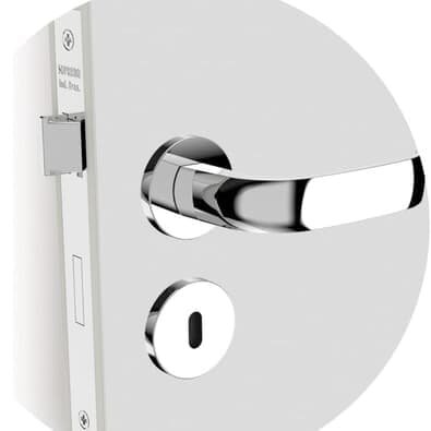 Fechadura Interna Grand Icaro Roseta Redonda Ros38 Cromado 55mm (55x70) Soprano