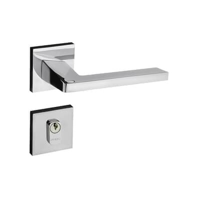 Fechadura Karli Externa 55mm Roseta Cromada Rq2 745-55pe Ctl-55 Crp Pado