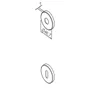 Fechadura Luma Interna 582-55pi Ixe Rr2 Ecoinox 55mm Inox Escovado Pado