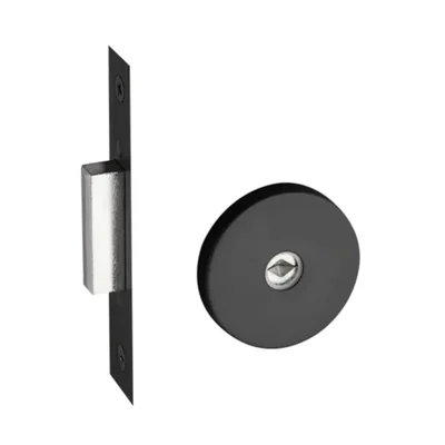 Fechadura Trava Auxiliar Tetra Chave Ix 1000 Redonda Preto 40mm Pado
