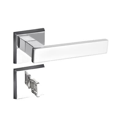 Fechadura Retro Banheiro 40mm Roseta Cromada Rq3 411-40pb Cr Pado