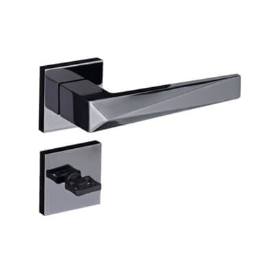 Fechadura Ascot Banheiro 55mm Grafite Polido Rq2 001-55pb Gp Pado