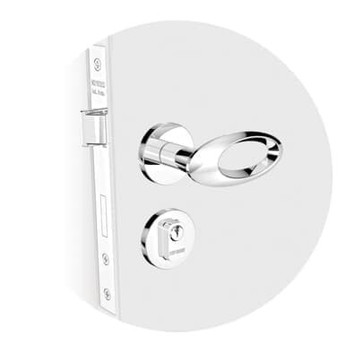 Fechadura Open Golf Externa 40mm Ros22 Cromado (40x53 Py53) Soprano