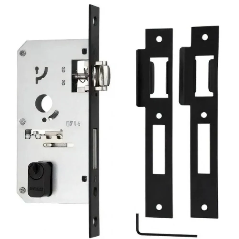 Imagem 3 de 4 do produto Fechadura Rolete Para Porta Pivotante 55mm Preto Rq2 464-55re Ctz-55 Ept Pado