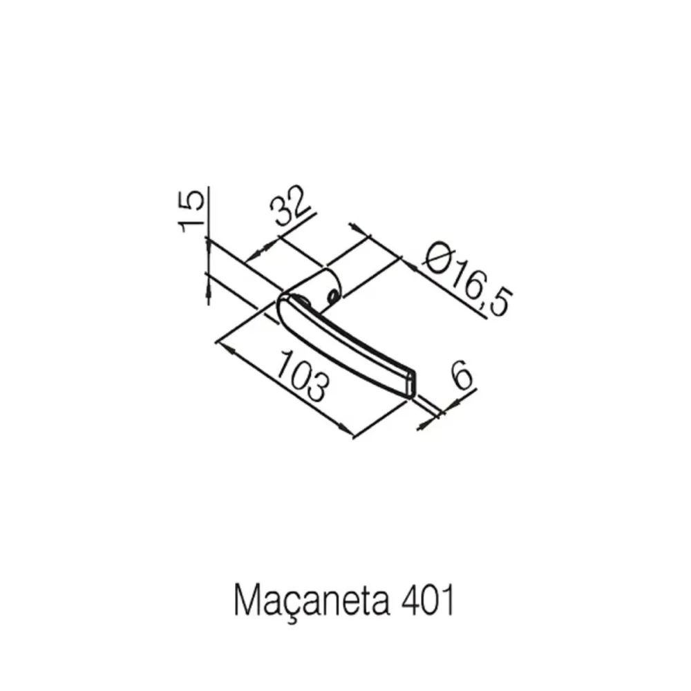 Imagem 4 de 5 do produto Fechadura Concept Externa 40mm Roseta Cromada Rr1 401-40ce Raio Cr Pado