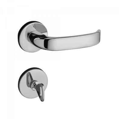 Fechadura Concept Banheiro 40mm Roseta Redonda Cromada Rr1 413-40cb Cr Pado