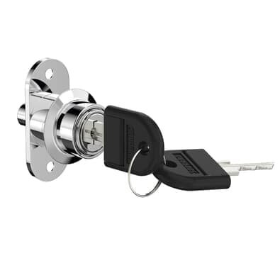 Fechadura 1421 De Pressão Para Móveis De Correr 24mm Cromado Soprano