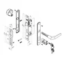 Fechadura Popline Perfil Estreito Externa 20mm Branca (20x53 Py45) Soprano