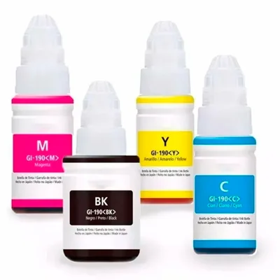 Kit 04 Cores Tinta Para G1100 G2100 G3100 G3102