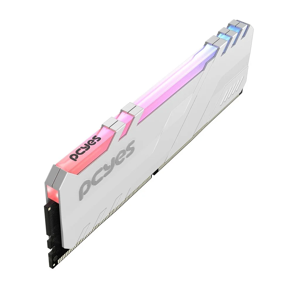 Memoria Gamer PCyes Udimm 16gb Ddr4 3200mhz White Com RGB Memoria Gamer PCyes Udimm 16gb Ddr4 3200mhz White Com RGB