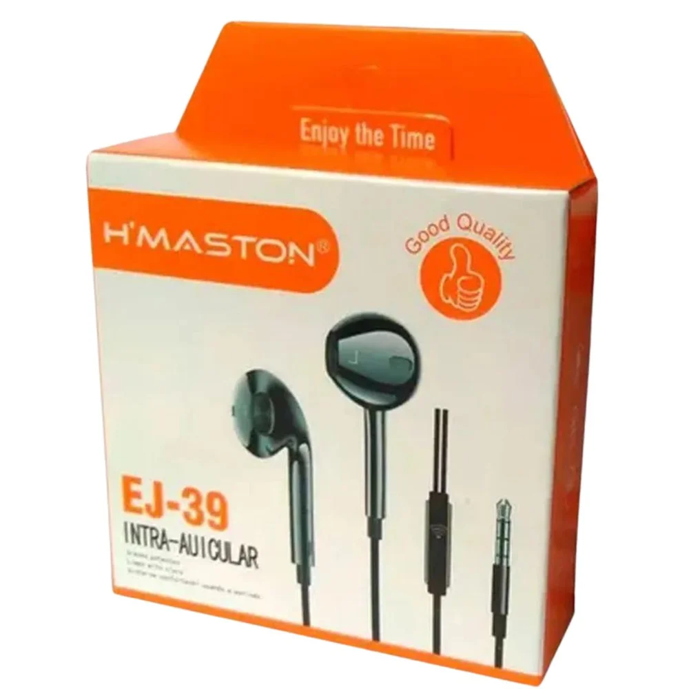Imagem 4 de 4 do produto Fone De Ouvido C/fio Hmaston Ej-39
