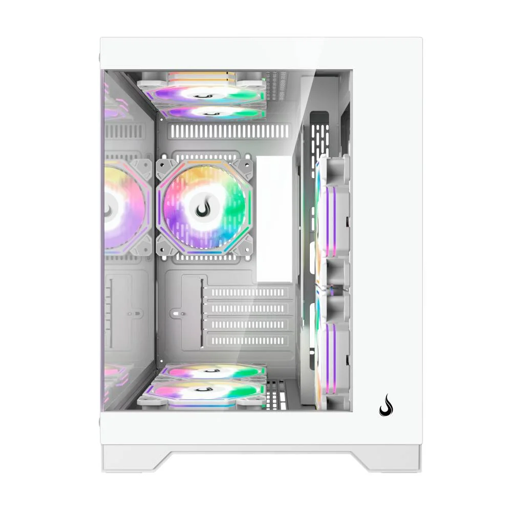 Imagem 4 de 5 do produto Gabinete Gamer Rise Mode Galaxy Glass M Mini M-ATX Lateral e Frontal em Vidro Temperado Sem FANs Branco - RM-GA-GGMN-FW