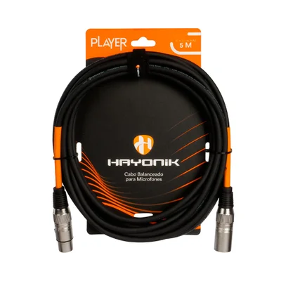 Cabo Xlr (f) Xlr (m) 5m Pt Hayonik