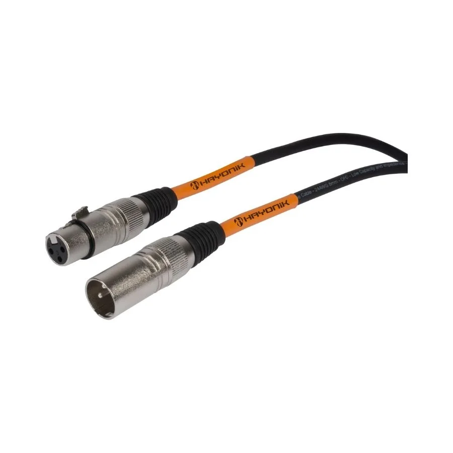 Imagem 4 de 5 do produto Cabo Para Microfone Player Xlr(f) X Xlr(m) 7m Preto Hayonik