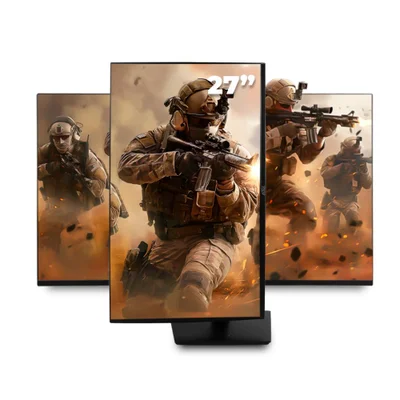 Monitor Gaming 27 " LED Full Hd, 165hz 1ms, Displayport HDMI, Altura Ajustável, Vertical, Padrão Vesa, Bivolt, Envio Imediato