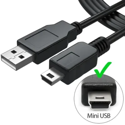 Cabo Usb V3 para controle Ps3, Carregador Para Caixa De Som, Celular, Tablet - It-blue Le-0072  0,5m – Conectividade Rápida E Resistente