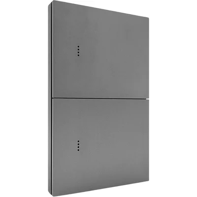 Interruptor Inteligente 2 Botões Metal Mercúrio Zigbee Controle por Voz Compatível com Alexa Google Ekaza - EKGD-T408-2ZG
