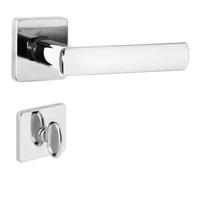Fechadura Dama Banheiro Roseta Quadrada 40mm Cromado 5080901/40-zc Arouca