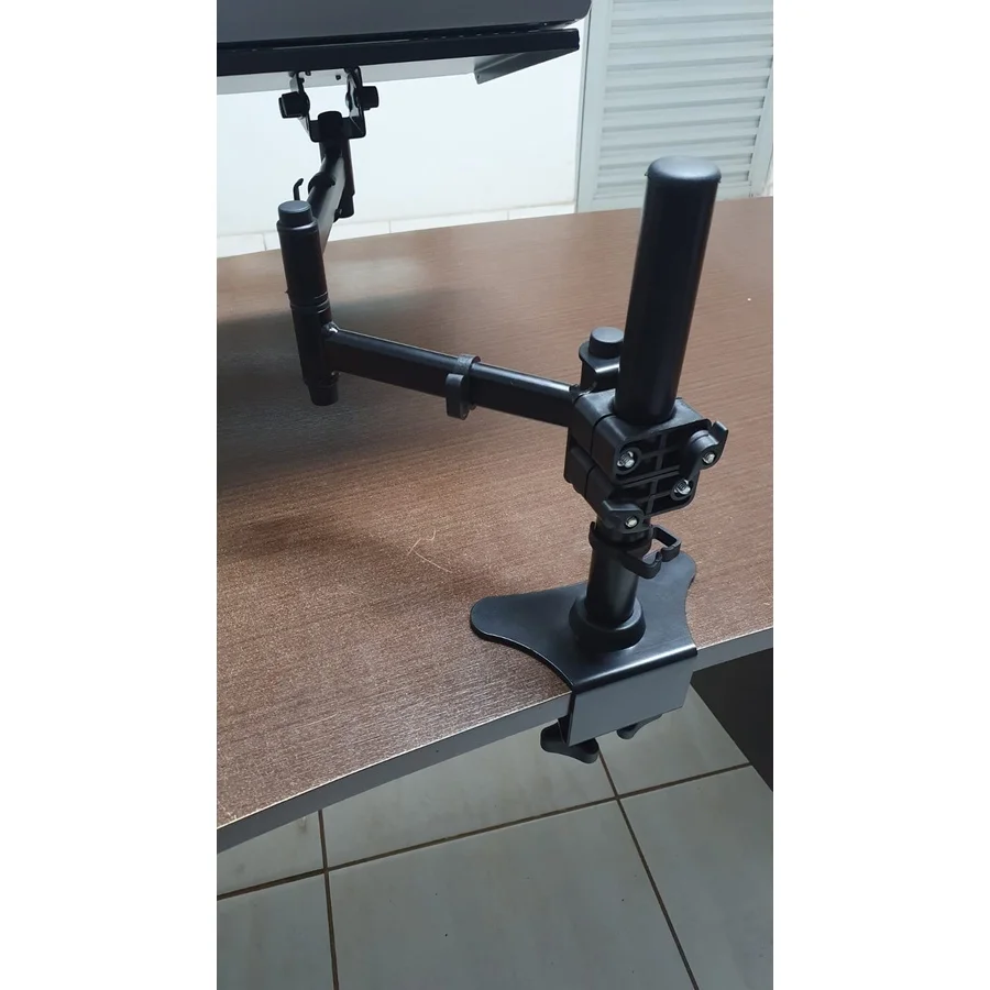 Imagem 2 de 5 do produto Suporte Triarticulado Para Notebook Até 15" Com Bandeja - Garra/morsa