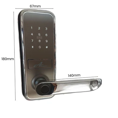 Fechadura Digital 8500 A Smart Tech Com Biometria, Cartão, Senha E Tag, Prata Ip 55 Advance — foto 4