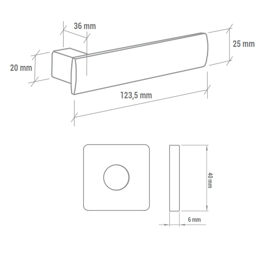 Imagem 4 de 4 do produto Fechadura Metro Light Interna 40mm Cromado M0960z R0041 Iz1300 Imab