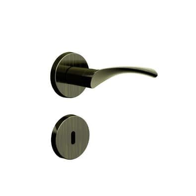 Fechadura Design Interna Roseta Redonda 55mm Antique 821i819at 3f