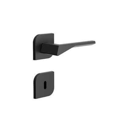 Fechadura Roseta Design Interna 40mm Preto Fosco 735i128pf 3f