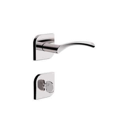 Fechadura Roseta Design Banheiro 40mm Cromado 735b119cr 3f