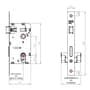Fechadura Roseta Design Banheiro 40mm Cromado 735b119cr 3f