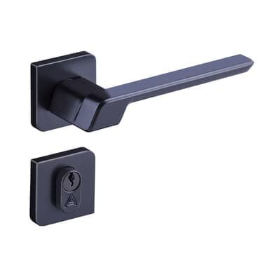 Fechadura Vega Externa 4741 Roseta Preta 40mm Aliança